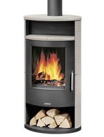 Kaminofen Justus Island 5 Stahl Schwarz/Keramik Freddo 5 kw