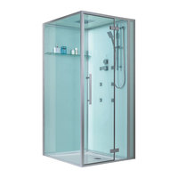 EAGO Dusche D989 weiß 100x100 rechts