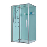 EAGO Dusche D990 weiß 120x90 links