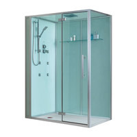 EAGO Dusche D991 weiß 150x90 links