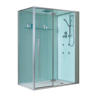EAGO Dusche D991 weiß 150x90 rechts