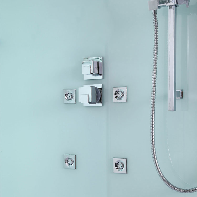 EAGO Dusche D991 mit Duschtasse weiß 150x90 rechts EAGO Dusche D991 mit Duschtasse weiß 150x90 rechts