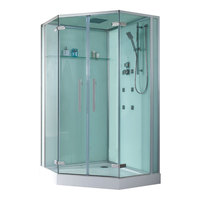 EAGO Dusche D993 mit Duschtasse weiß 120x120