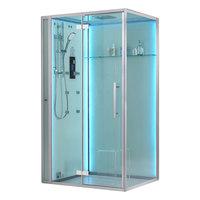 EAGO Dampfdusche DZ990-1F12 weiß 120x90 links