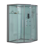 EAGO Dampfdusche DZ993F12 weiß 120x120