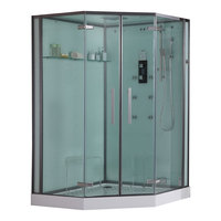 EAGO Dampfdusche DZ994F12 weiß 135x135