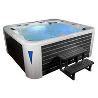 EOSPA Aussenwhirlpool IN590 premium SilverMarble 250x228 grau