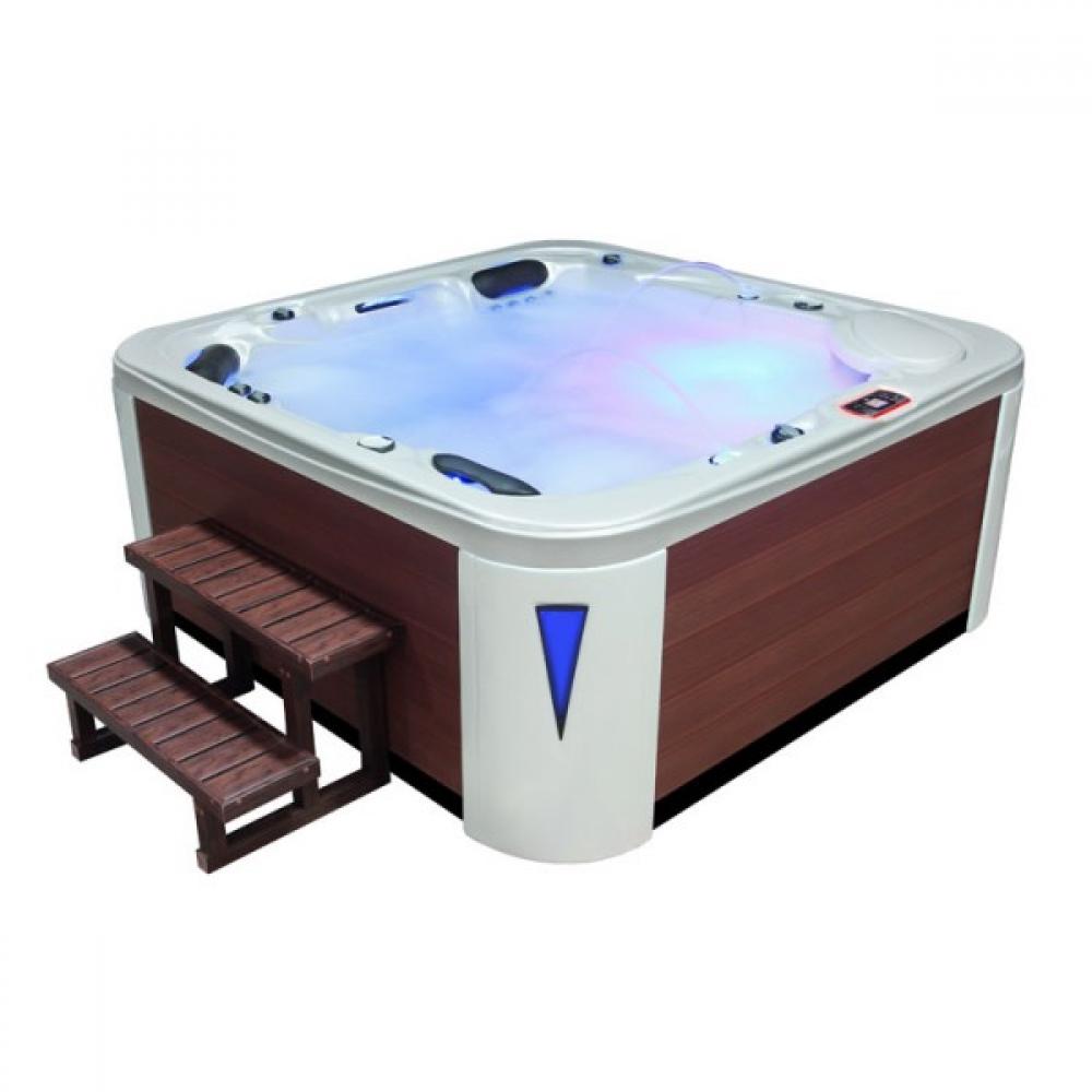 SPA Aussenwhirlpool IN-594 premium WhitePearlescent 215x215 braun SPA Aussenwhirlpool IN-594 premium WhitePearlescent 215x215 braun