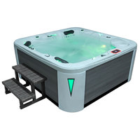EOSPA Aussenwhirlpool IN594 premium extreme SilverMarble 215x215 grau
