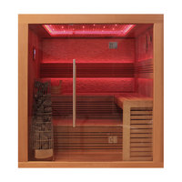 EOSPA Sauna E1241A rote Zeder 220x170 9kW Kivi