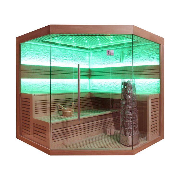 EOSPA Sauna E1242B rote Zeder 200x200 9kW Kivi EOSPA Sauna E1242B rote Zeder 200x200 9kW Kivi