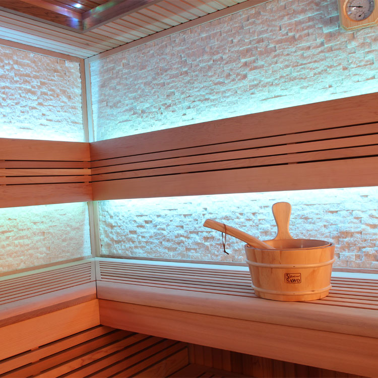 EOSPA Sauna E1242B rote Zeder 200x200 9kW Kivi EOSPA Sauna E1242B rote Zeder 200x200 9kW Kivi