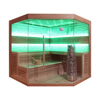 EOSPA Sauna E1242B rote Zeder 200x200 9kW Kivi