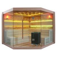 EOSPA Sauna E1415 XL rote Zeder 250x250 9kW EOS Cubo