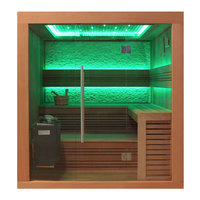 EOSPA Sauna B1241A rote Zeder 220x170 9kW EOS BiOThermat