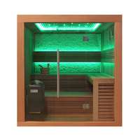 EOSPA Sauna B1241C rote Zeder 180x170 9kW EOS BiOThermat