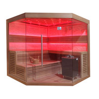 EOSPA Sauna B1242C rote Zeder 180x180 9kW EOS BiOMax