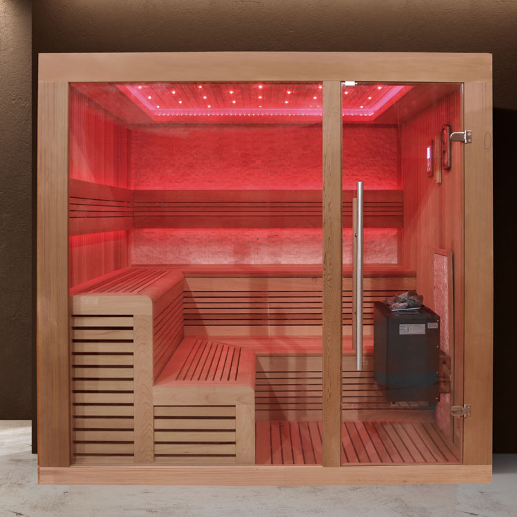 EOSPA Sauna B1243B rote Zeder 200x180 9kW EOS BiOThermat EOSPA Sauna B1243B rote Zeder 200x180 9kW EOS BiOThermat