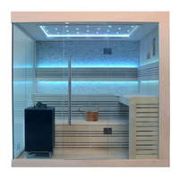 EOSPA Sauna B1246C Pappelholz 180x180 9kW EOS BiOMax