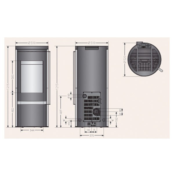 Pelletofen Oranier Carus Aqua - Speckstein - 10kW Pelletofen Oranier Carus Aqua - Speckstein - 10kW