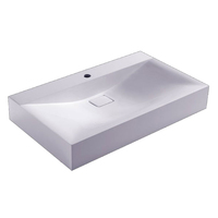 EAGO Waschbecken BH086-4E (Mineralguss) 80cm