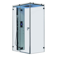 EAGO Dampfdusche DZ1007F12 weiß 120x90 links