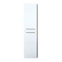 EAGO Badmöbel Schrank NA1550B weiß 36x155