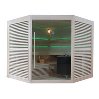 EOSPA Sauna B1403A Pappelholz 220x220 9kW EOS BiOCubo
