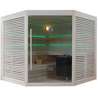 EOSPA Sauna B1403B Pappelholz 200x200 9kW EOS BiOCubo