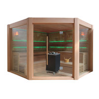 EOSPA Sauna B1501A rote Zeder 300x300 12kW EOS BiOCubo
