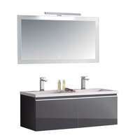 EAGO Badmöbel Milano ME1200 dunkelgrau 120x45