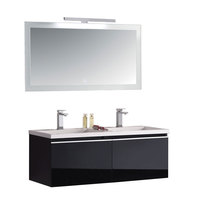 EAGO Badmöbel Milano ME1200 schwarz 120x45