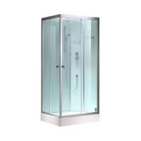EAGO Dusche 800-8GH weiß 80 Eck