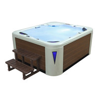 EOSPA Aussenwhirlpool IN591 premium extreme WhitePearlscent 220x186 braun