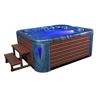 EOSPA Aussenwhirlpool IN591 premium OceanWave 220x186 braun