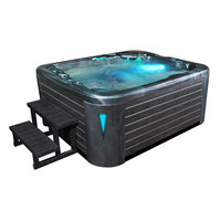 EOSPA Aussenwhirlpool IN591 premium CloudyBlack 220x186 grau
