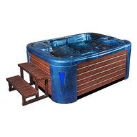 EOSPA Aussenwhirlpool IN595 premium OceanWave 200x150 braun