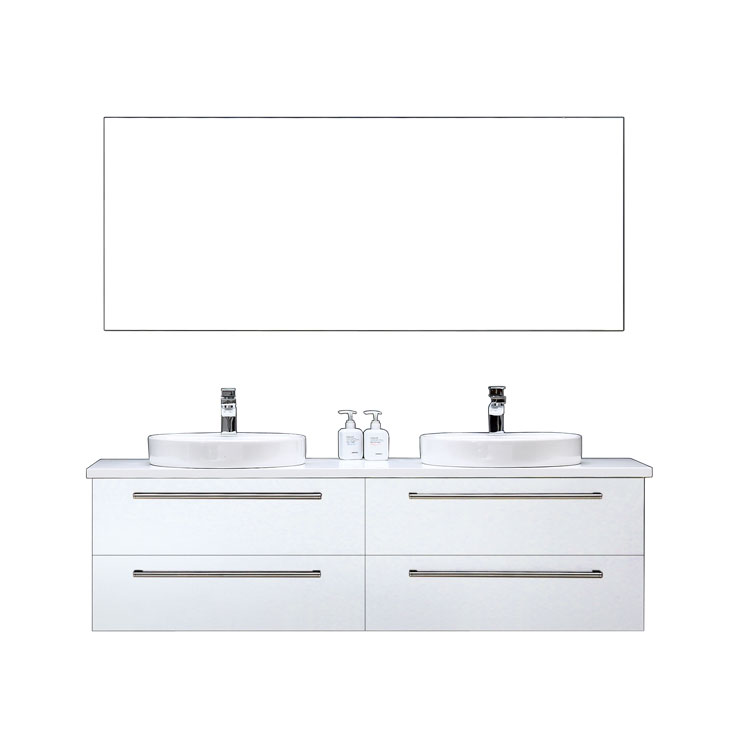EAGO Badmöbel Neapel NA-1600 weiß 160x47 APweiß EAGO Badmöbel Neapel NA-1600 weiß 160x47 APweiß