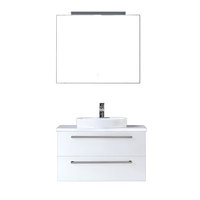EAGO Badmöbel Neapel NA-0800 weiß 80x47 APweiß