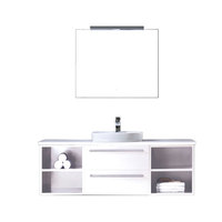 EAGO Badmöbel Neapel NA-1400 weiß 140x47 APweiß