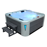EOSPA Aussenwhirlpool IN594 premium Gypsum 215x215 grau