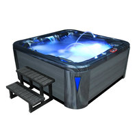 EOSPA Aussenwhirlpool IN594 premium CloudyBlack 215x215 grau