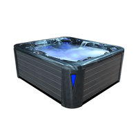 EOSPA Aussenwhirlpool IN590 premium extreme CloudyBlack 250x228 grau