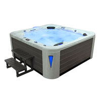 EOSPA Aussenwhirlpool IN593 premium SilverMarble 235x225 grau