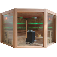 EOSPA Sauna B1501B rote Zeder 250x250 12kW EOS BiOCubo