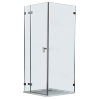 EAGO Dusche LLA1008 mit Duschtasse 90x90 links