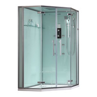 EAGO Dampfdusche DZ993F12 mit Duschtasse weiß 120x120