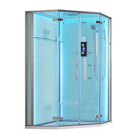 EAGO Dampfdusche DZ993-1F12 mit Duschtasse weiß 120x120