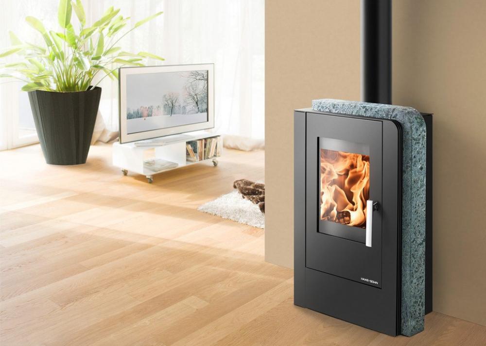 Kaminofen Haas+Sohn ARUBA easy 220.17-ST Speckstein antik, perl schwarz 6kW Kaminofen Haas+Sohn ARUBA easy 220.17-ST Speckstein antik, perl schwarz 6kW