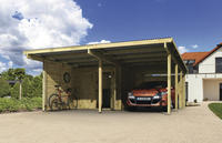 Karibu Doppelcarport Eco 2 Variante B mit Seitenwände